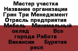 Мастер участка › Название организации ­ Грин Три Менеджмент › Отрасль предприятия ­ Мебель › Минимальный оклад ­ 60 000 - Все города Работа » Вакансии   . Бурятия респ.